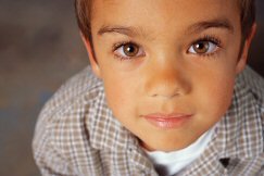 Boy at play therapy